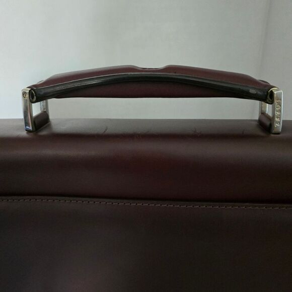 Loewe Bordeaux Leather Briefcase Business Bag - Picture 6 of 16